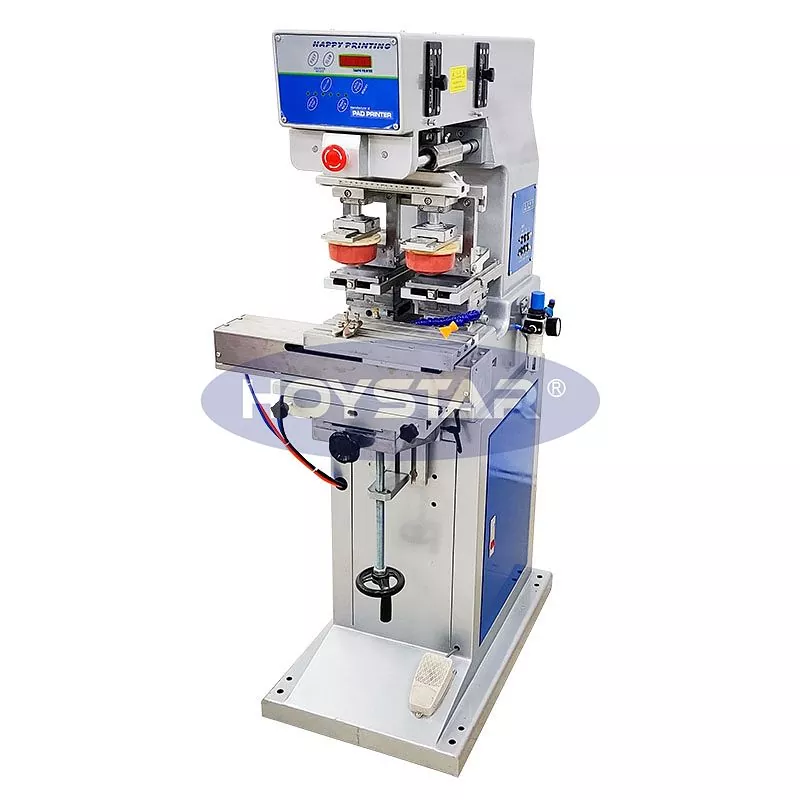 İş masası ilə iki rəngli pad printer