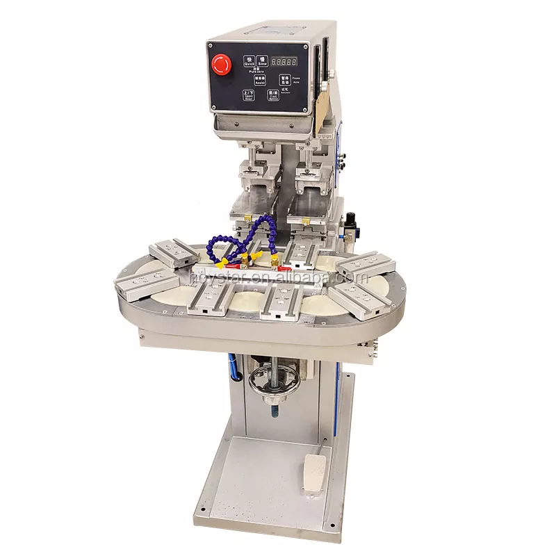 İki Rəngli Fırlanan Masa Yastığı Çap Maşını